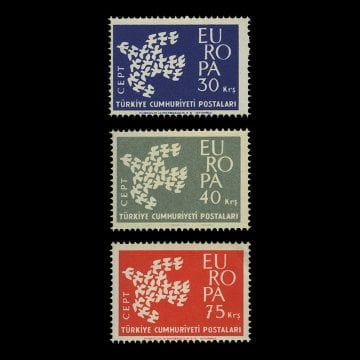 ЕВРОПА-ЦЕПТ (18 сентября 1961) - Коллекция марок Турецкой Республики