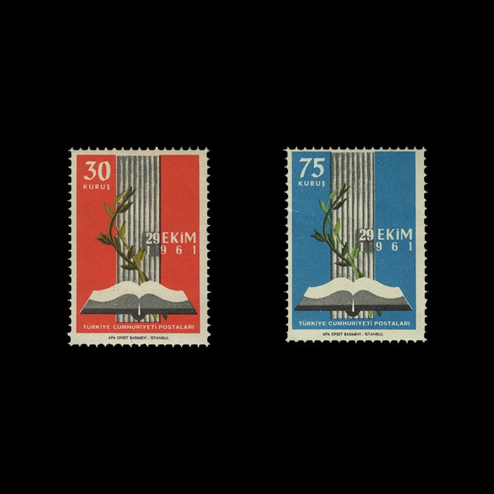 Türkiye Büyük Millet Meclisi'nin Açılışı (29 Ekim 1961) - Türkiye Cumhuriyeti Pul Koleksiyonu