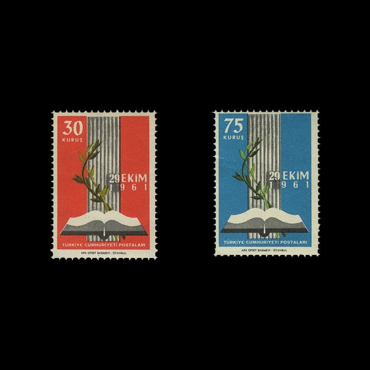Eröffnung der Großen Nationalversammlung der Türkei (29. Oktober 1961) - Briefmarkensammlung der Republik Türkei