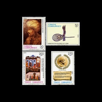 Kanuni Sultan Süleyman (1 Ekim 1987) - Türkiye Cumhuriyeti Pul Koleksiyonu