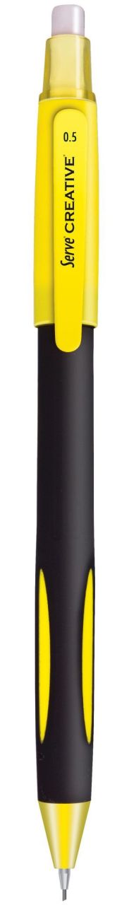 SERVE Creative Mekanik Kurşun Kalem 0.5 mm (Uçlu Kalem), Sarı