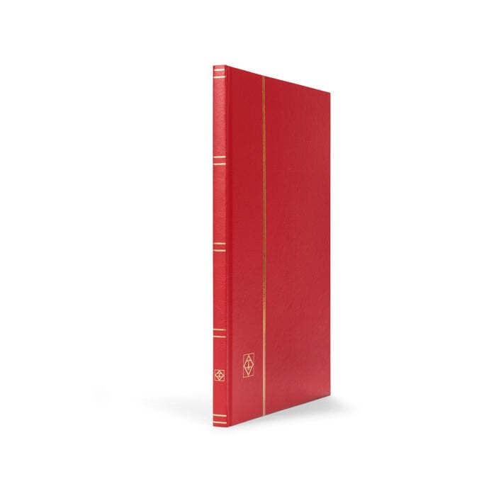 Leuchtturm Pul Defteri BASIC Beyaz Zemin, Sert Kapak, 8 Yaprak 16 Sayfa - Kırmızı - A4+