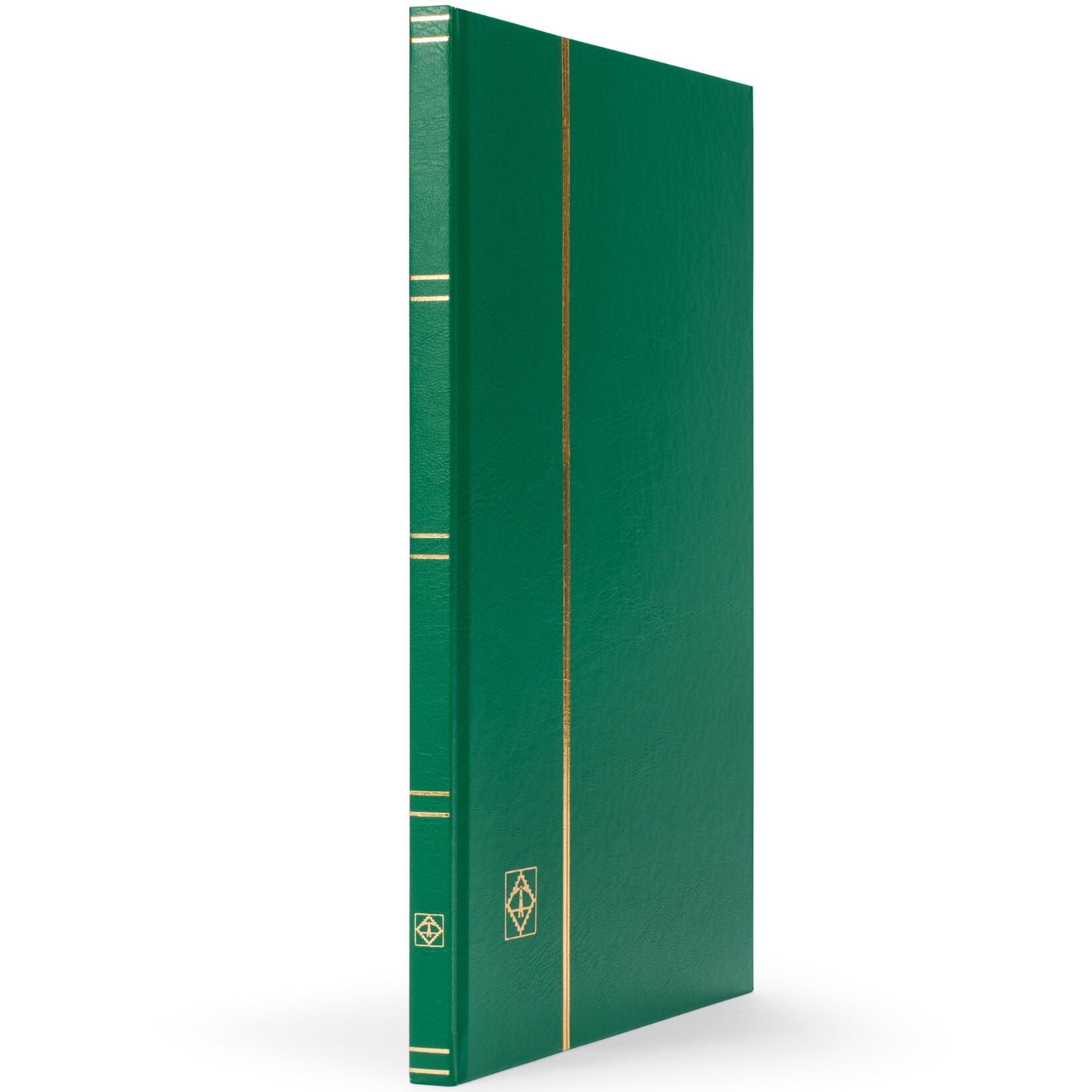 Leuchtturm Pul Defteri BASIC Beyaz Zemin, Sert Kapak, 8 Yaprak 16 Sayfa - Yeşil - A4+