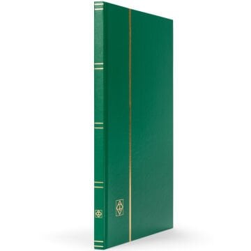 Leuchtturm Pul Defteri BASIC Beyaz Zemin, Sert Kapak, 8 Yaprak 16 Sayfa - Yeşil - A4+