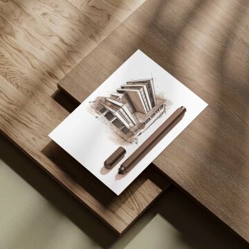 Stilform Jel Kalem, Alüminyum - Walnut Brown
